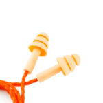 Protetor Auricular Plug Reutilizável Silicone Laranja Cordão Poliester 19DB Pomp Plus Hb004680573 3M - Imagem 3